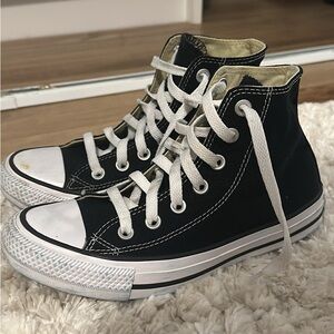 Converse Black and White High-Top Sneakers